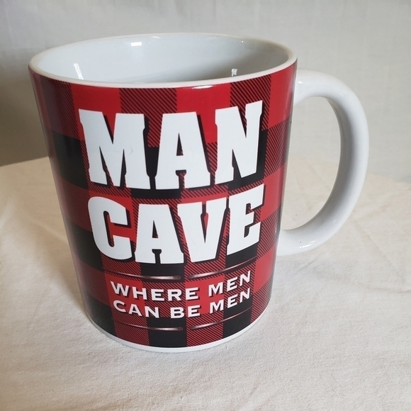 Man Cave Oversized Coffee Mug "Where Men Can be Men" by Bay Island - Picture 2 of 4